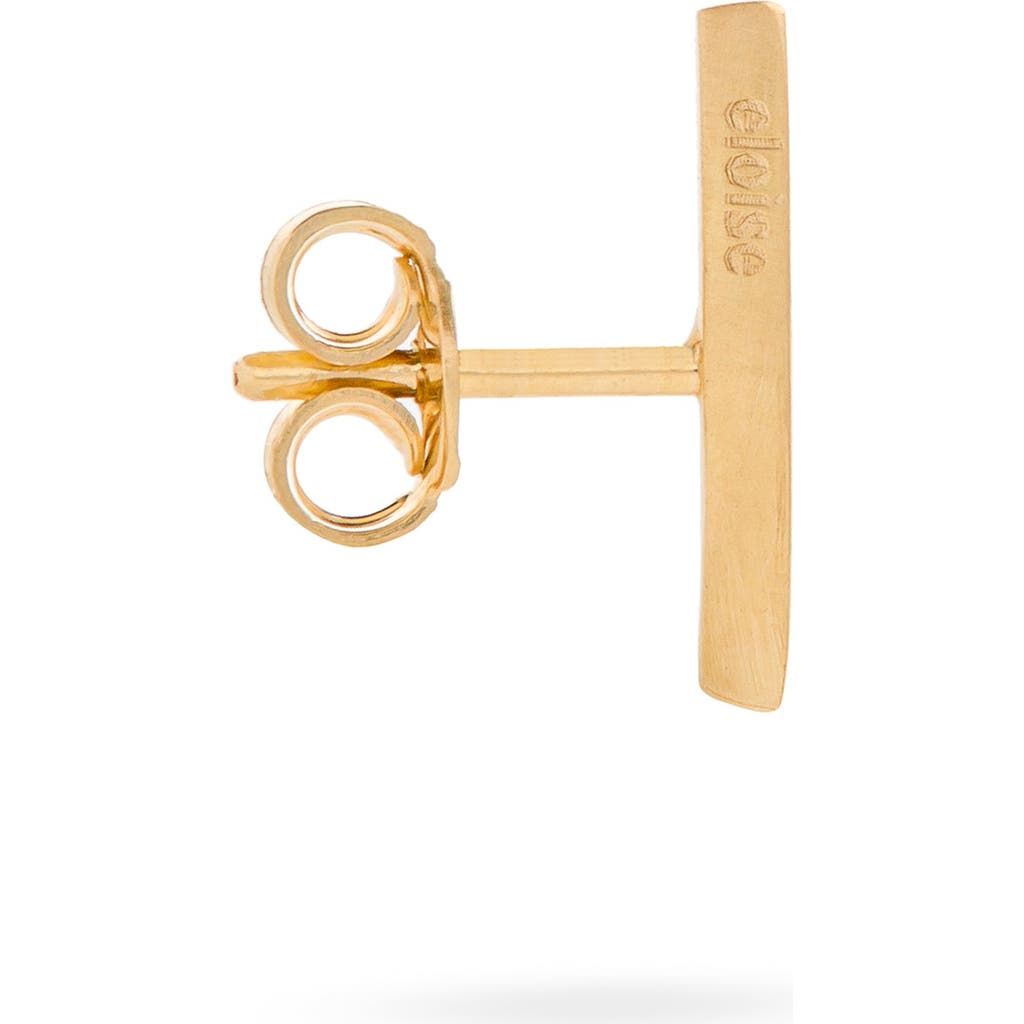 Eloise Jewelry Mini Crescent Moon Single Earring. Handmade In Gold