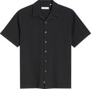 James Campbell Ephesia Slub Cotton Camp Shirt