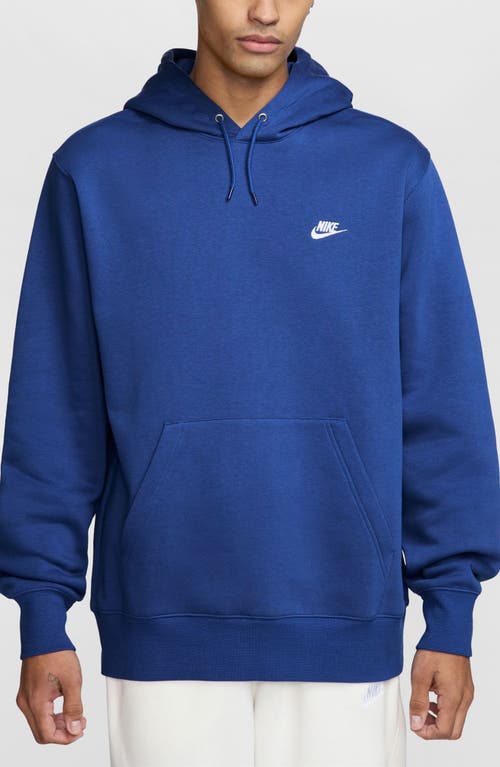 Nike Club Fleece Pullover Hoodie In Blue