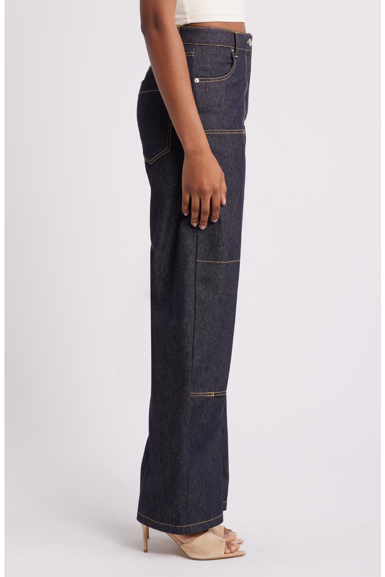 Ashyla Wide Leg Jeans, Alternate, color, DARK INDIGO