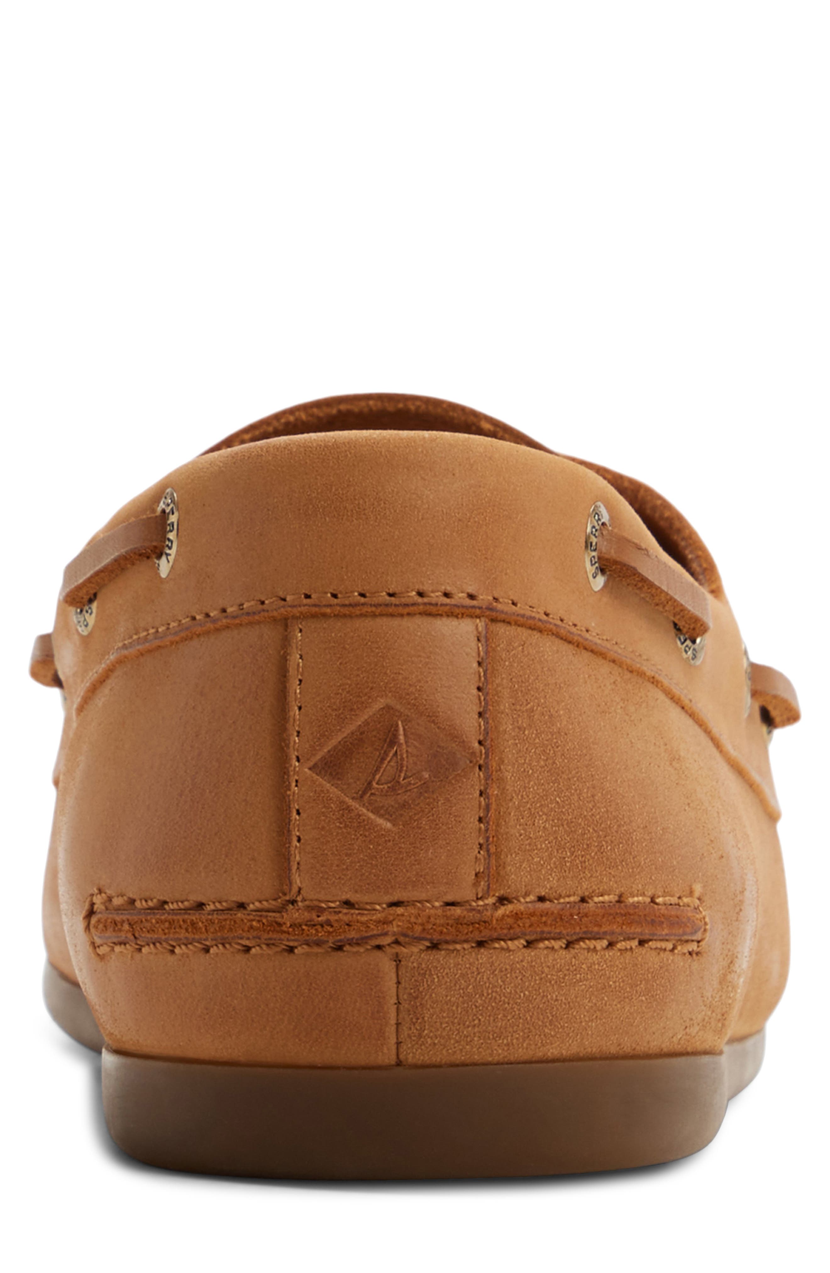 Sperry Slim 2-Eye Boat Shoe, Alternate, color, Tan