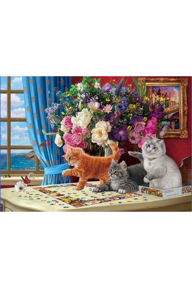 Puzzling Cats 1000 Piece Puzzle, Alternate, color, Multicolored