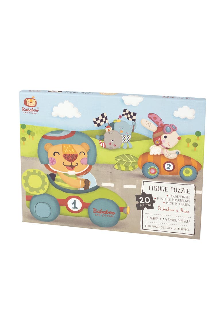Bababoo Lion Race Figure Puzzle, Alternate, color, Turquoise