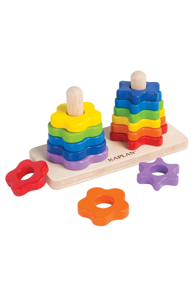 Kaplan Early Learning Company Wooden Flower Twist Sorter, Alternate, color, Multicolor