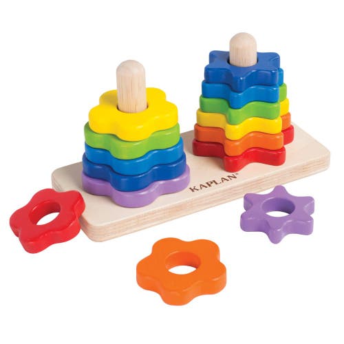 Kaplan Early Learning Company Wooden Flower Twist Sorter In Multi