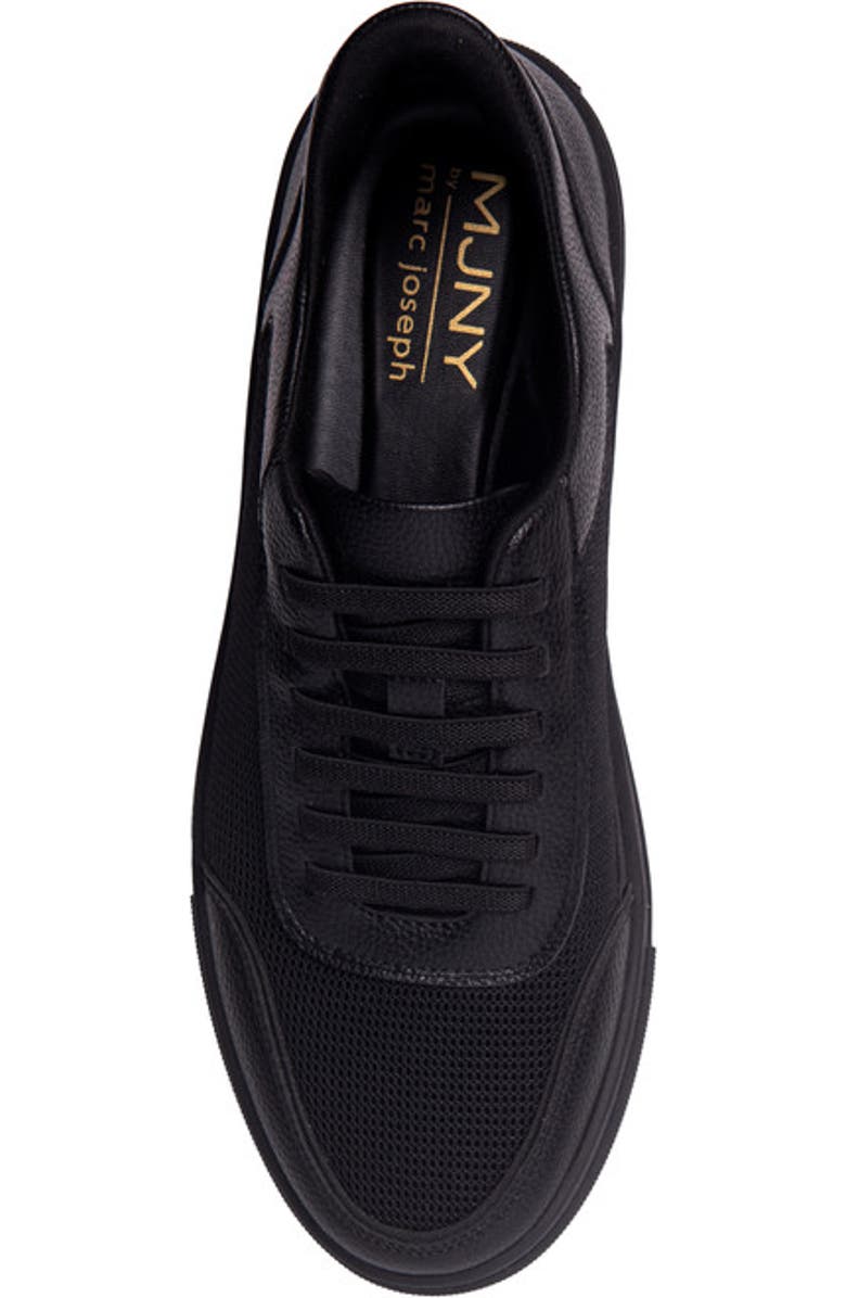 Marc Joseph New York Columbia Street Hands Free Technology Leather Mesh Sneaker, Alternate, color, Black Grainy Leather