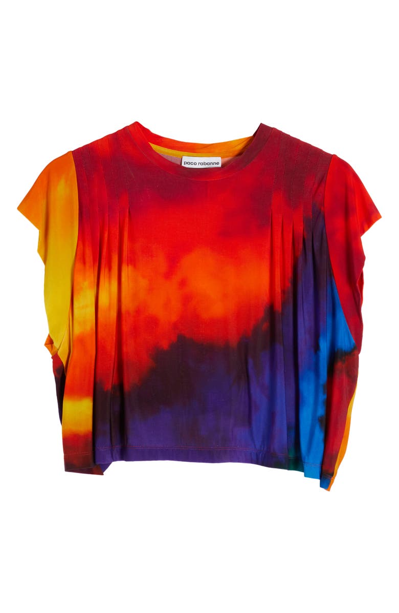 Rabanne Plastic Art Tie Dye Boxy T-Shirt, Alternate, color, 