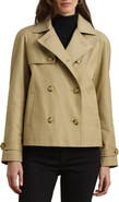 Lauren Ralph Lauren Cotton Blend Crop Trench