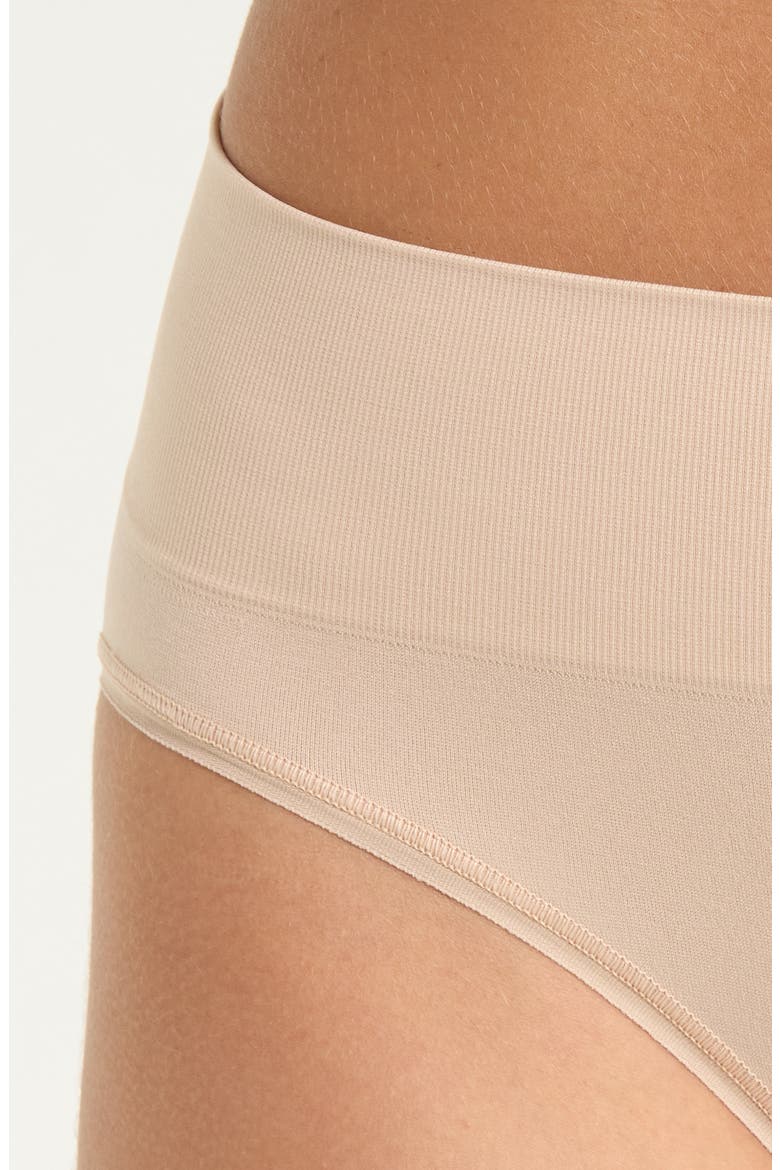 3-Pack Seamless High Cut Briefs, Alternate, color, BEIGE SMOKE