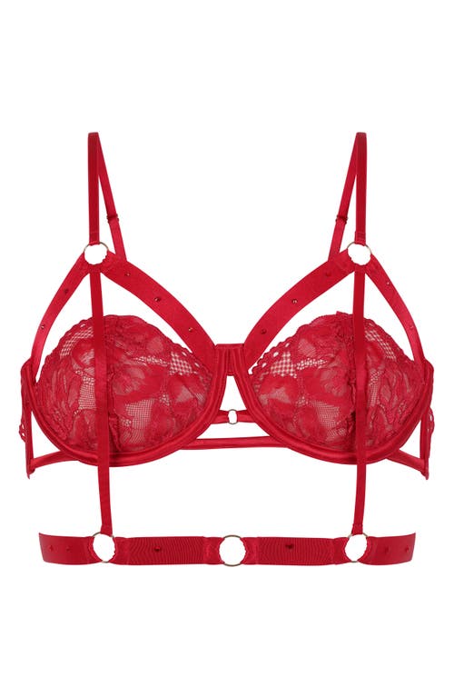 Hunkemoller Hunkemöller Jacky Strappy Underwire Longline Bra In Chili Pepper