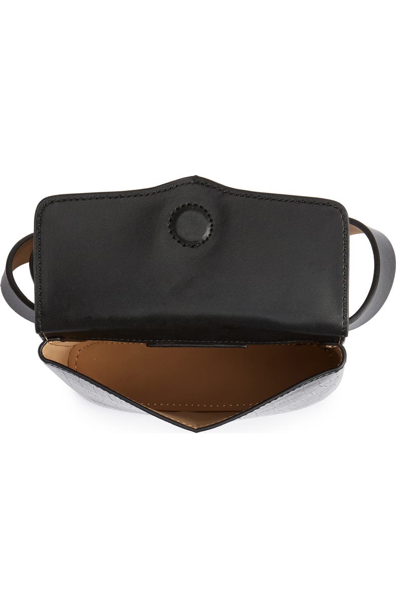 Rebecca Minkoff Croc Embossed Leather Belt Bag, Alternate, color,