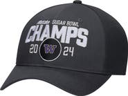 Nike Men's  Black Washington Huskies College Football Playoff 2024 Sugar Bowl Champions Locker Room Adjustable Hat