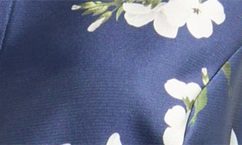 Sachin & Babi Marta Floral Belted Gown In Blue