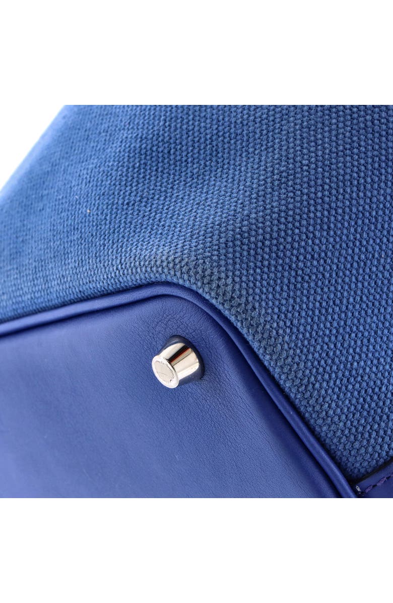 Pre-Owned Hermes Cargo Picotin Lock Bag Canvas and Swift PM, Alternate, color, Bleu Royal