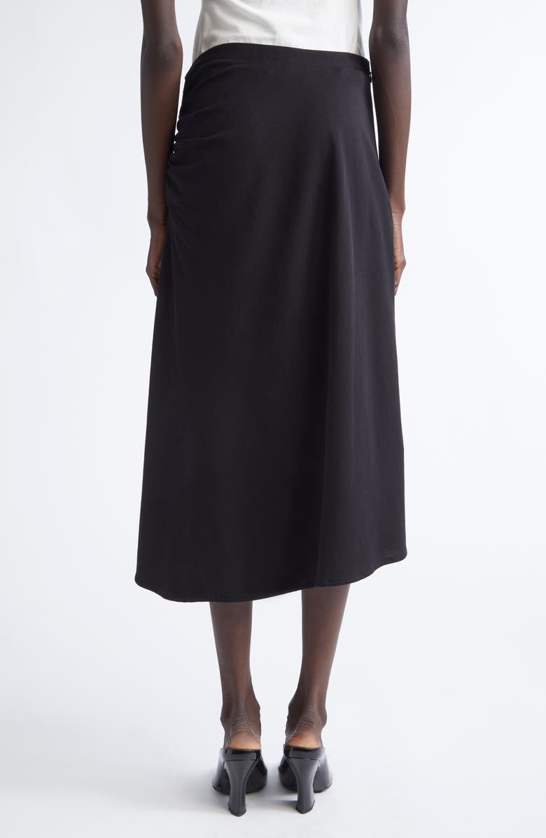 Dries Van Noten Hevira Draped Knit Skirt, Alternate, color, Black