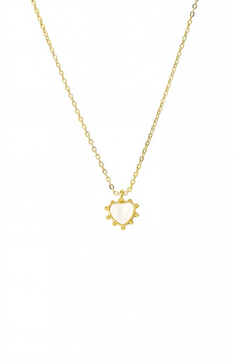 BY ADINA EDEN CZ Rimmed Heart Toggle Pendant Necklace, Main, color, 
