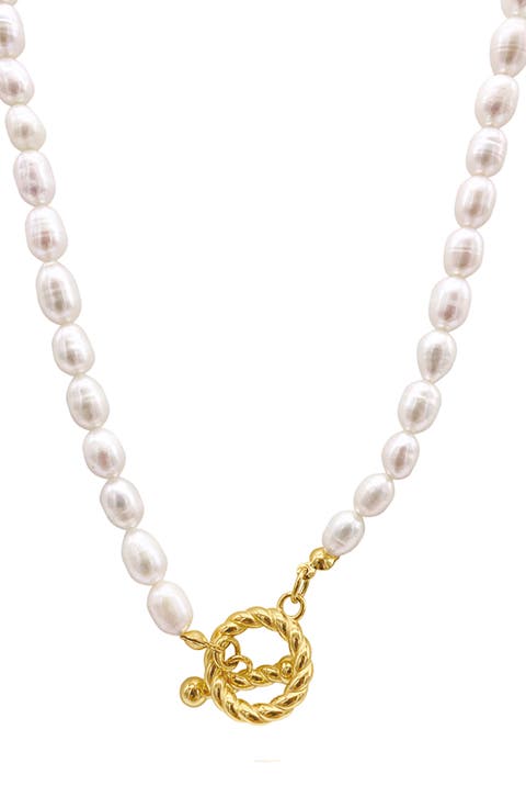 Julien Freshwater Pearl Toggle Necklace
