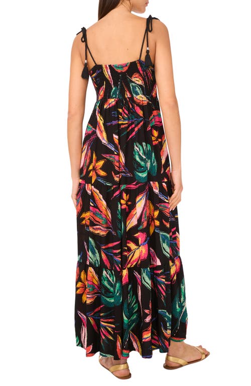 Vince Camuto Floral Tiered Maxi Dress In Multi