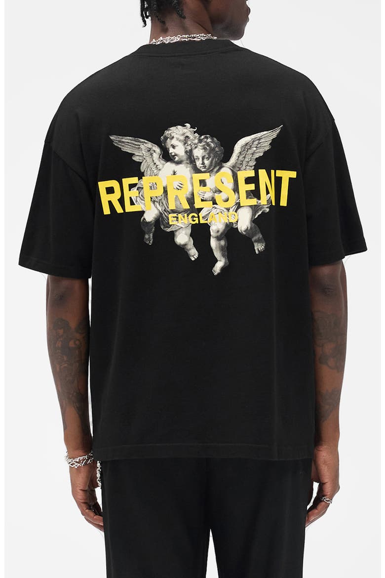 Legacy Cherubs Cotton Graphic T-Shirt, Alternate, color, JET BLACK