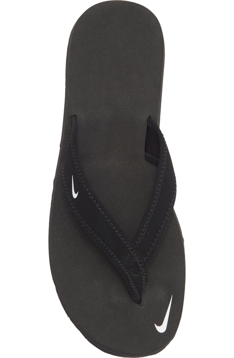 Nike 'Celso Girl' Thong, Alternate, color, 011 Black/White