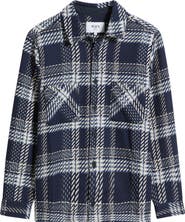 Wax London Whiting Plaid Recycled Cotton Blend Overshirt