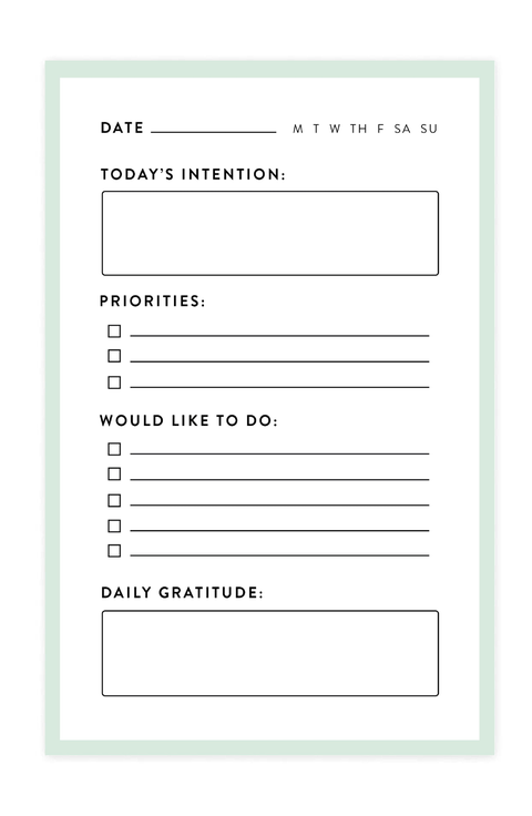 Daily Planner Notepad