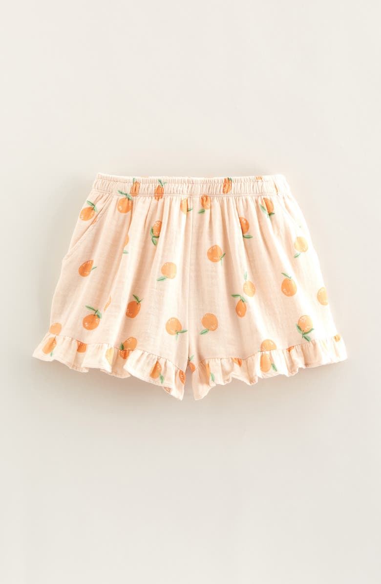 Tucker + Tate Kids' Ruffle Shorts, Main, color, Beige Bisque Sweet Oranges