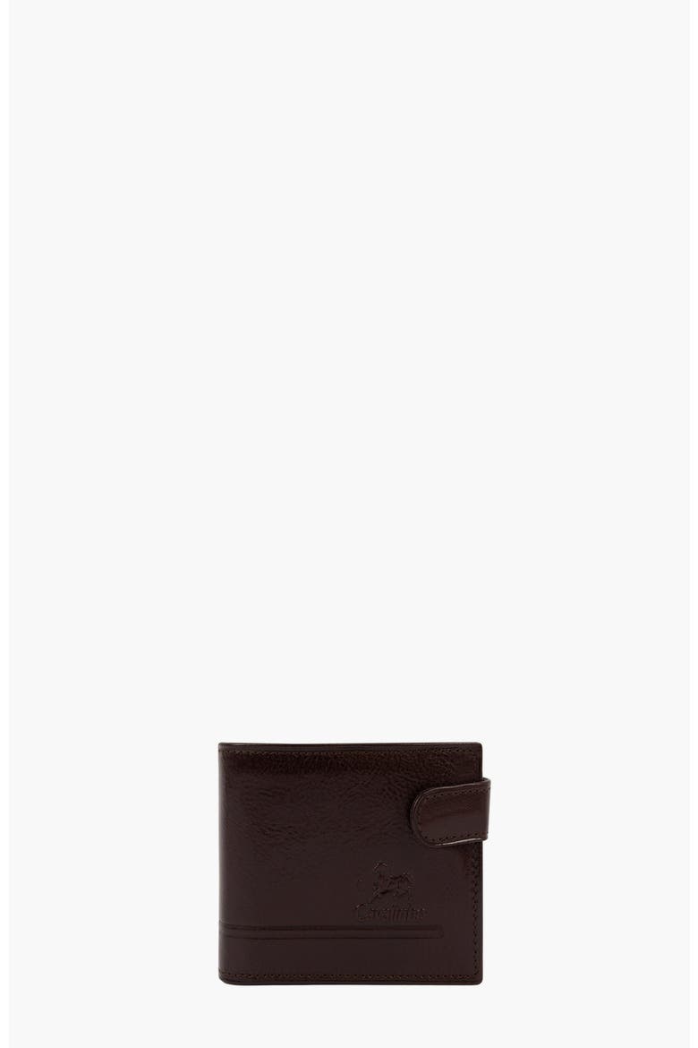 Gentleman Bifold Leather Wallet 588, Main, color, Brown