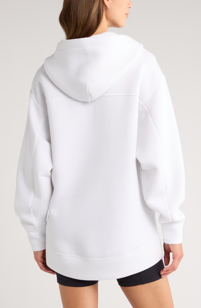 Front Zip High-Low Hoodie