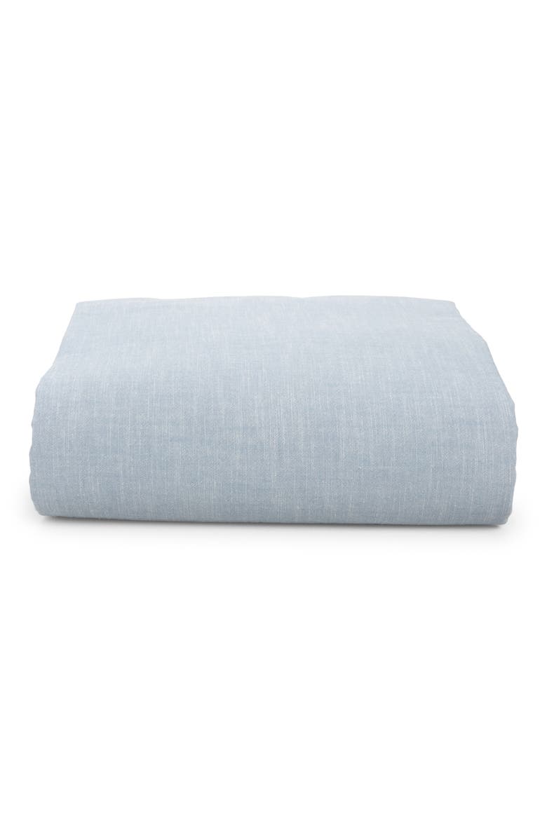 Cotton Chambray Fitted Sheet, Main, color, WORKSHIRT CHAMBRAY