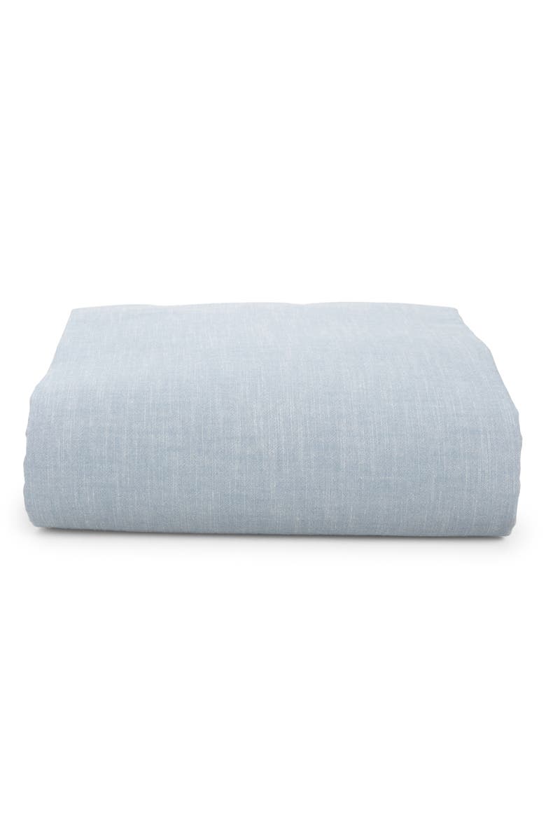 Ralph Lauren Cotton Chambray Fitted Sheet, Main, color,