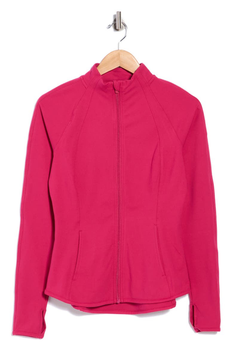 Lux Rebel Flared Full Zip Sweatshirt, Alternate, color, VIVACIOUS