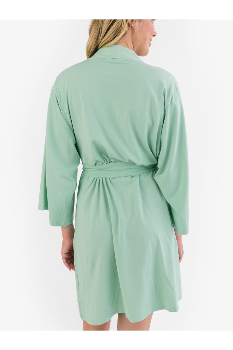 Modal Blend Women's Maternity Robe, Alternate, color, Sage