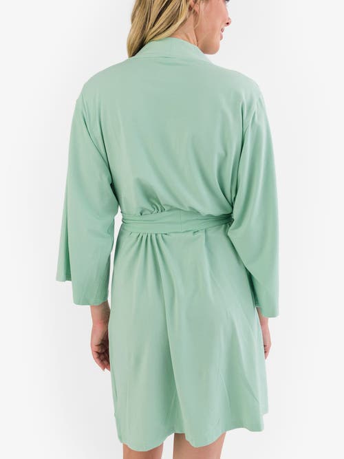 Rufflebutts Maternity Robe In Green