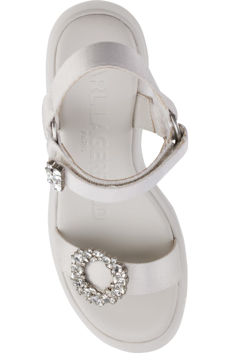 KARL LAGERFELD PARIS Kiana Platform Sandal, Alternate, color, Soft White