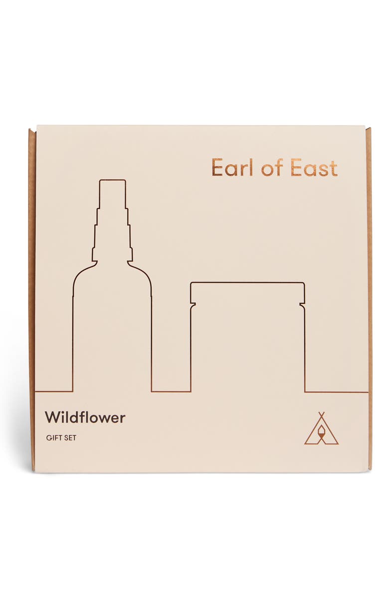 Earl of East Wildflower Scented Candle & Home Mist Gift Set, Main, color, 