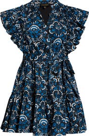 SUGARLIPS Etta Floral Ruffle Minidress