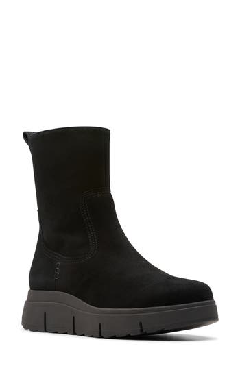 Clarks Loriini May Suede Bootie In Black