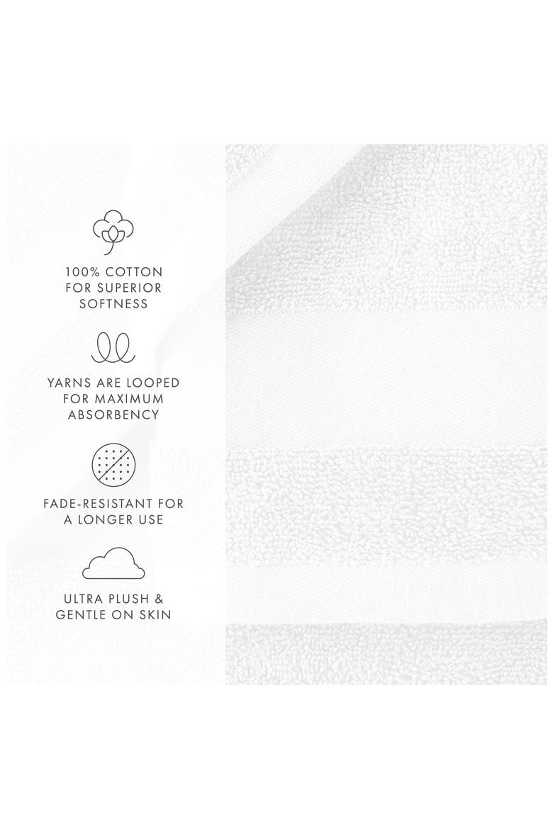 Ultrasoft Cotton Towel Set, Alternate, color, WHITE