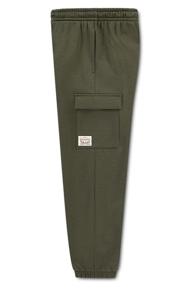 Kids' Two Horse Baggy Cargo Fleece Joggers, Alternate, color, OLIVE NIGHT