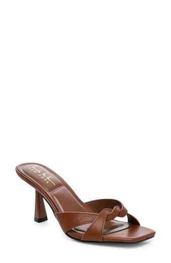 Twist Strap Heeled Sandal