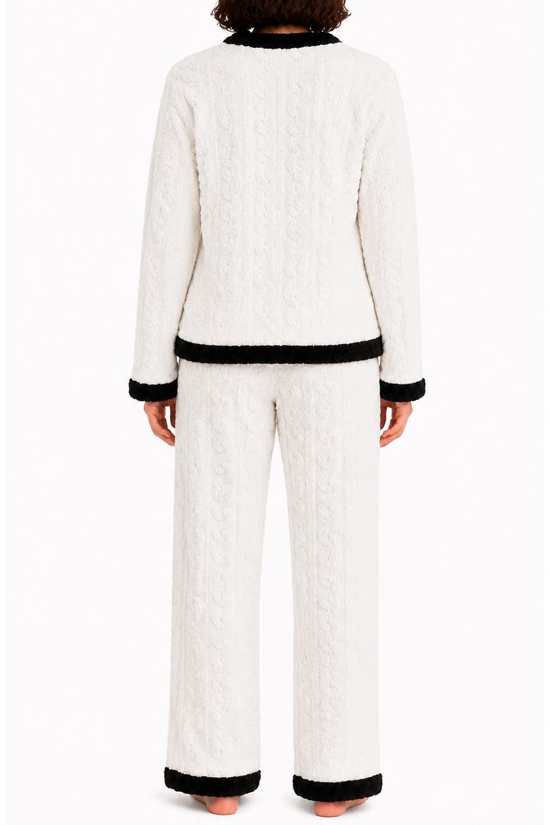 Ottavia Fleece 2-Piece Pajamas, Alternate, color, BLANK DE BLANK