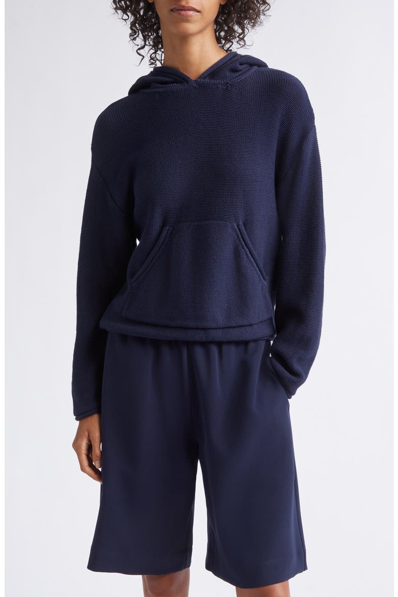 Mae Knit Hoodie, Main, color, MIDNIGHT