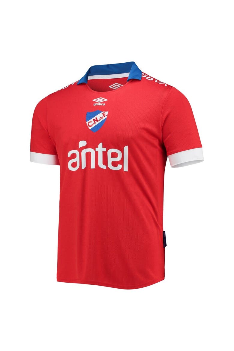 Men's Umbro Red Club Nacional de Football 2022/23 Away Replica Jersey, Alternate, color, Red