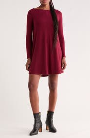GO COUTURE Long Sleeve Swing Dress