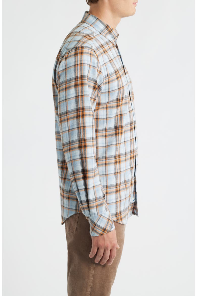 Winstead Modern Fit Plaid Cotton Button-Up Shirt, Alternate, color, GOLDEN