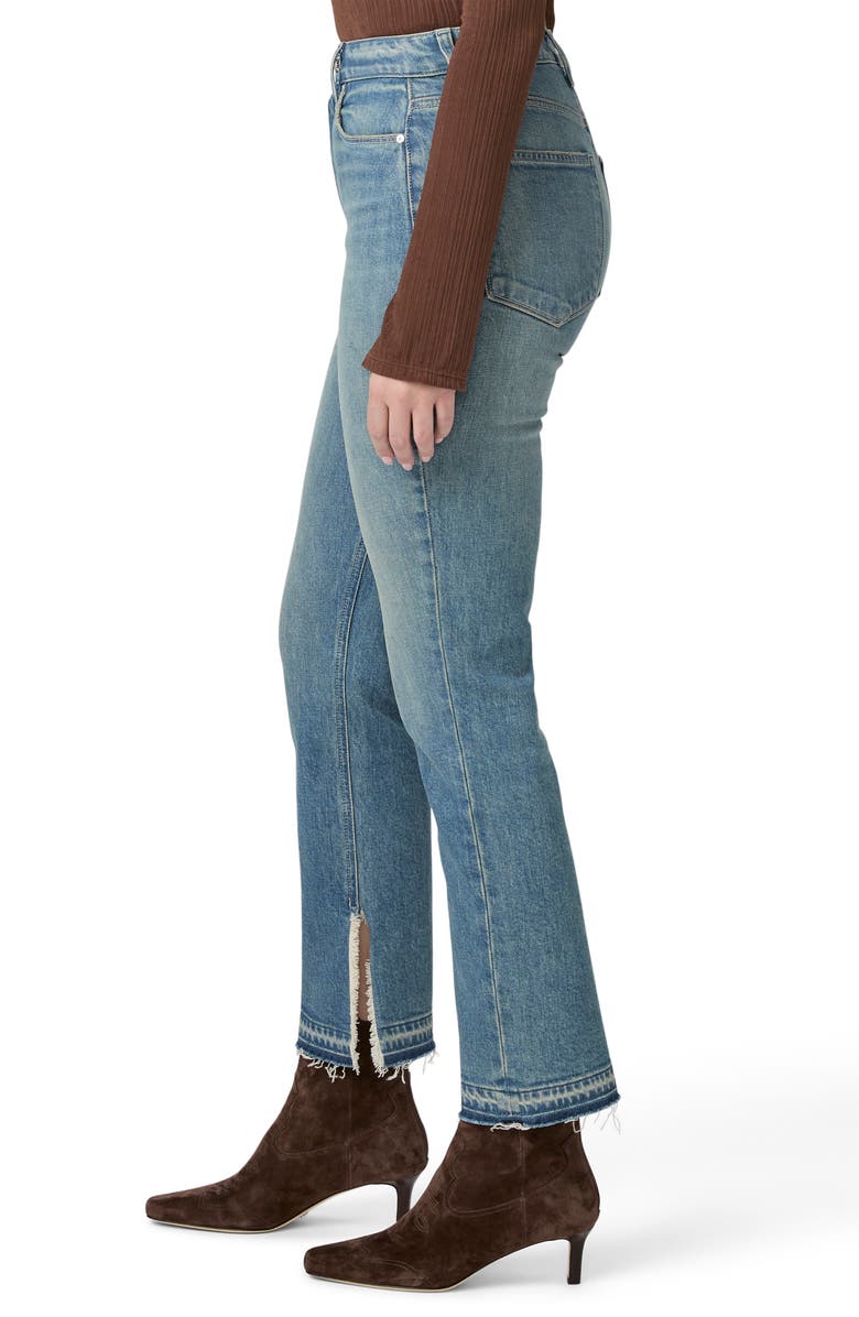 PAIGE Knockout Undone Hem Jeans, Alternate, color, Riff