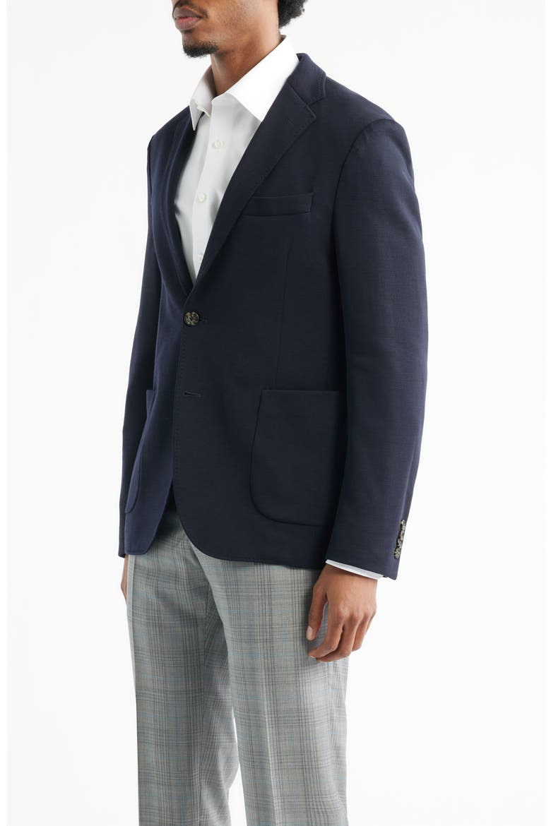 Treviso Wool & Silk Sport Coat, Alternate, color, NAVY
