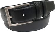 Brooks Brothers Stitched Pebble Leather Belt
