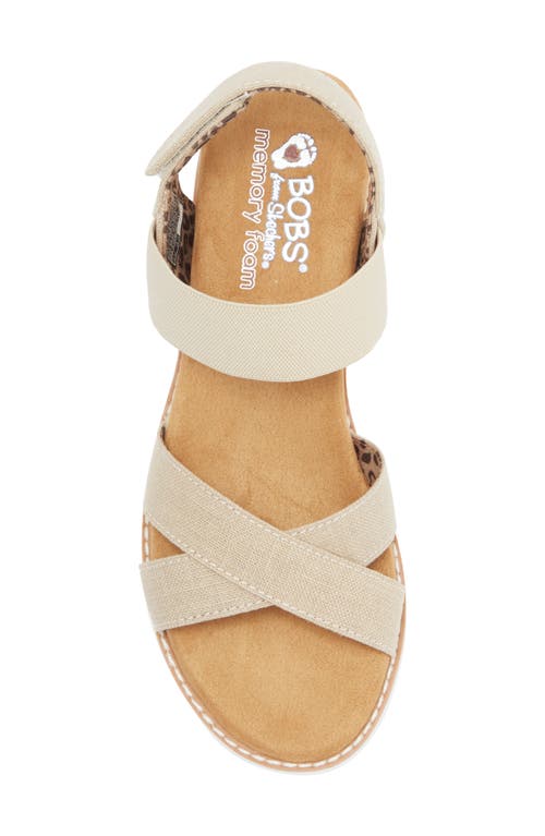 Skechers Desert Kiss Wedge Sandal In Natural